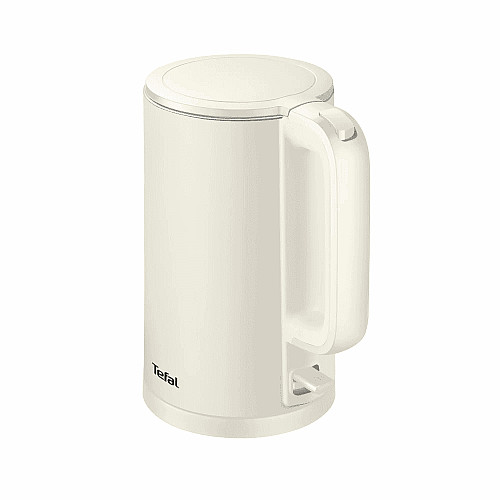 Электрочайник Tefal Thermo Protect, 1.5л, пластик, нержавеющая сталь, светло-бежевый