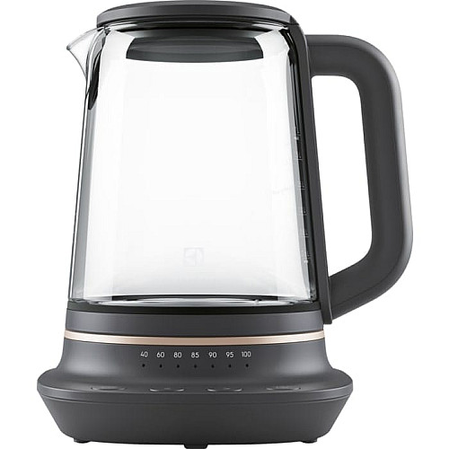 Электрочайник Electrolux 1.7л, Strix, стекло, заварник, поддержка температуры, черный