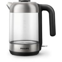 Электрочайник Philips Series 5000 1.7л, стекло, черно-серебристый