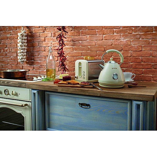 Електрочайник Gorenje 1.7л, пластик, бежевий