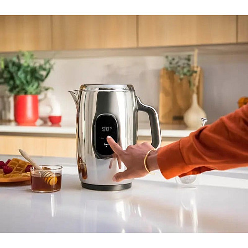 Электрочайник Tefal Majestuo 1.5л, с двойными стенками, 9 темп.реж, поддержание температуры, сенc. управление, нержавеющая сталь