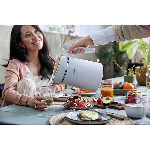 Электрочайник Philips Eco Conscious Edition, 1.7л, экопластик, подсветка LED, звуковой сигнал, белый матовый