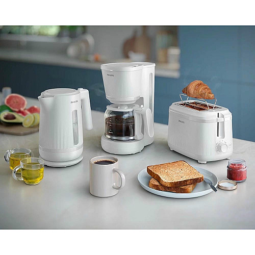 Електрочайник Philips Series 3000, 1,7л., Strix, пластик, білий