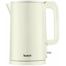 Електрочайник Tefal Thermo Protect, 1.5л, пластик, нержавіюча сталь, світло-бежевий