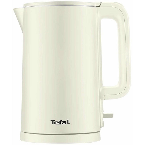 Электрочайник Tefal Thermo Protect, 1.5л, пластик, нержавеющая сталь, светло-бежевый