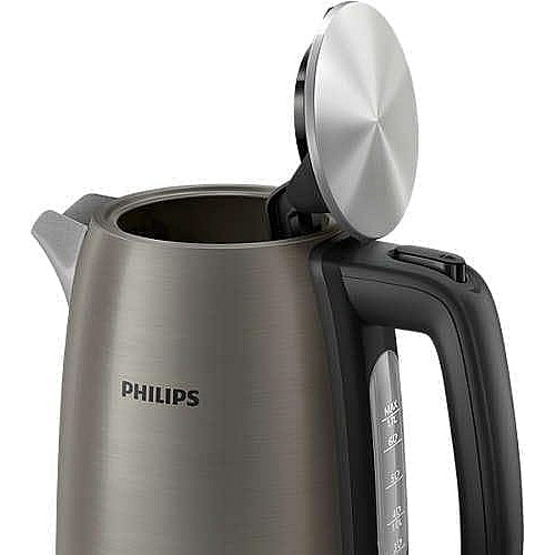 Электрочайник Philips Viva Collection 1.7л, Strix, металл, черно-медный