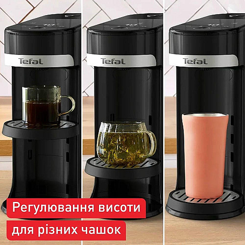 Электрочайник-диспенсер Tefal Instant Hot Water 2л, 5 темп.реж, мгновенный нагрев, сен. управление, черный
