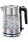 Электрочайник Russell Hobbs Compact Home 0.8л, стекло, подсветка, серебристо-черный