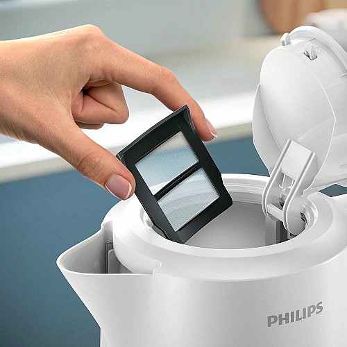 Електрочайник Philips Series 3000, 1,7л., Strix, пластик, білий