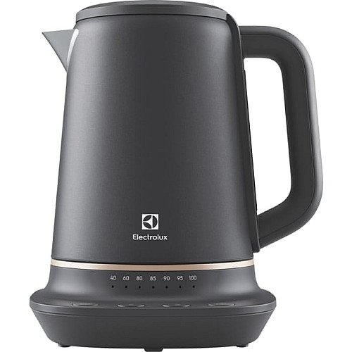 Электрочайник Electrolux 1.7л, Strix, металл, поддержка температуры, черный матовый