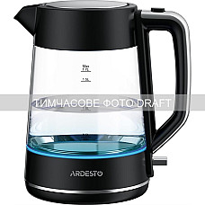 Електрочайник ARDESTO 1.7л, Otter, скло, чорний