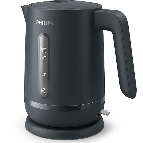 Електрочайник Philips Series 1000, 1,7л., Strix, пластик, мат, чорний