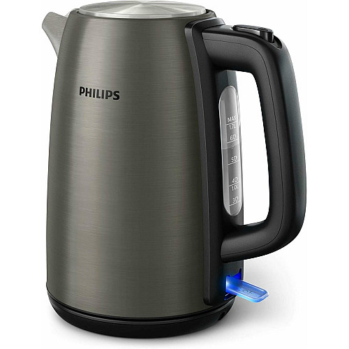 Электрочайник Philips Viva Collection 1.7л, Strix, металл, черно-медный