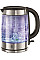 Электрочайник Russell Hobbs Glass, 1.7л, стекло, подсветка, серебристо-черный