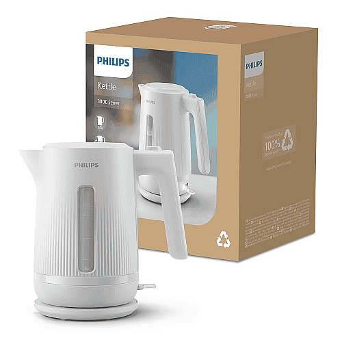 Електрочайник Philips Series 3000, 1,7л., Strix, пластик, білий