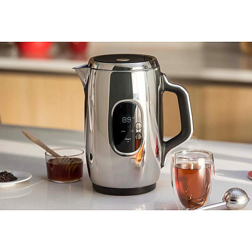 Электрочайник Tefal Majestuo 1.5л, с двойными стенками, 9 темп.реж, поддержание температуры, сенc. управление, нержавеющая сталь