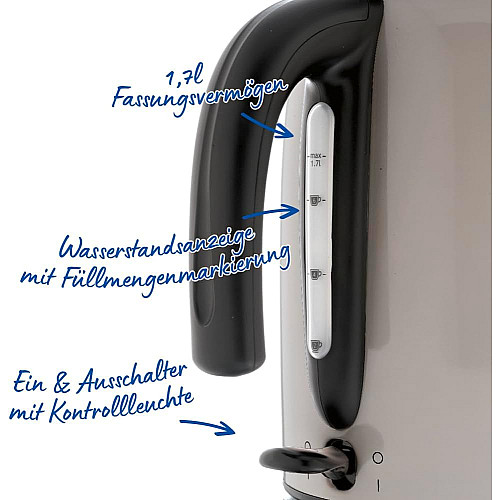 Електрочайник Russell Hobbs, 1.7л, метал, мокко