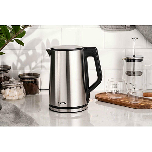 Электрочайник ARDESTO Steel Collection 1.5л, двойные стенки, серебристый