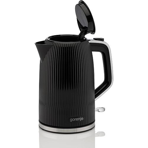 Електрочайник Gorenje 1.7л, Strix-контроль, чорний матовий