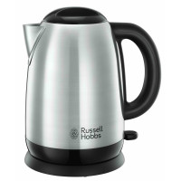 Електрочайник Russell Hobbs Adventure 1.7л, метал, сріблясто-чорний