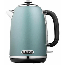 Електрочайник ARDESTO Mint Harmony 1.8л, Strix, метал, м'ятний матовий