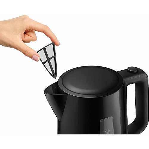 Електрочайник Philips Series 3000 1.7л, пластик, чорний