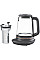 Электрочайник Electrolux 1.7л, Strix, стекло, заварник, поддержка температуры, черный