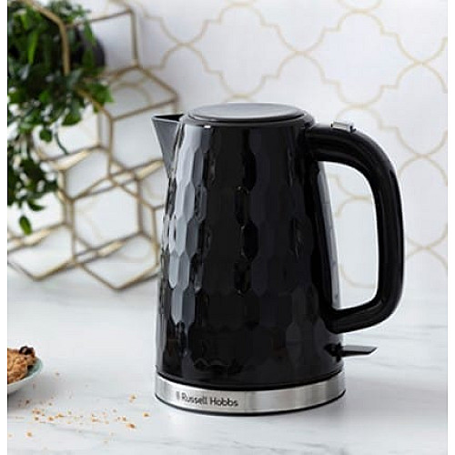 Електрочайник Russell Hobbs Honeycomb 1.7л, пластик, чорний