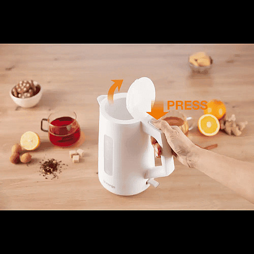 Електрочайник Gorenje 1.7л, Strix контроль, білий матовий