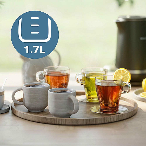 Электрочайник Philips Double Walled Kettle, 1.7л, Strix, с двойными стенками, черный