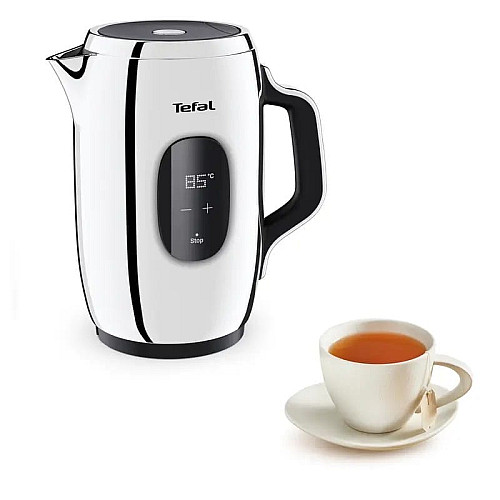 Электрочайник Tefal Majestuo 1.5л, с двойными стенками, 9 темп.реж, поддержание температуры, сенc. управление, нержавеющая сталь