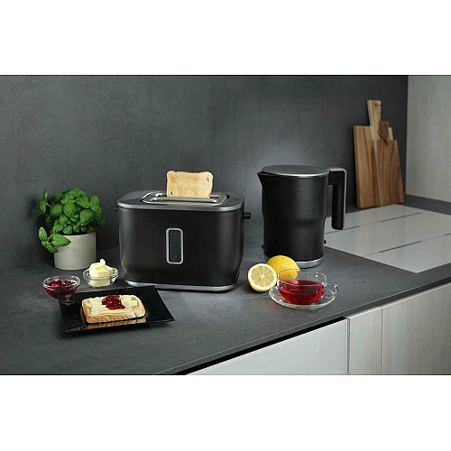 Электрочайник Gorenje 1.5л, с двойными стенками, черный матовый