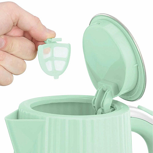 Электрочайник Russell Hobbs Eden, 1.7л, нержавеющая сталь, пластик, фисташковый