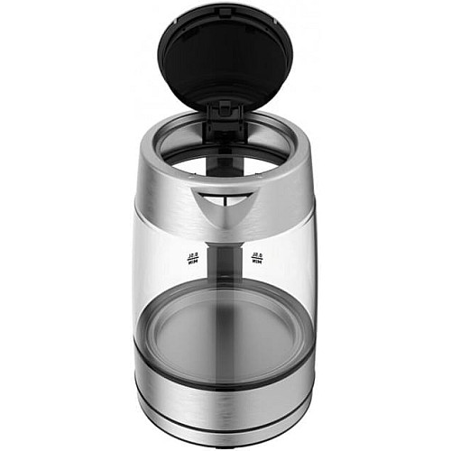 Электрочайник Tefal Glass Kettle 1.7л, стекло, с подсветкой, серебристо-черный