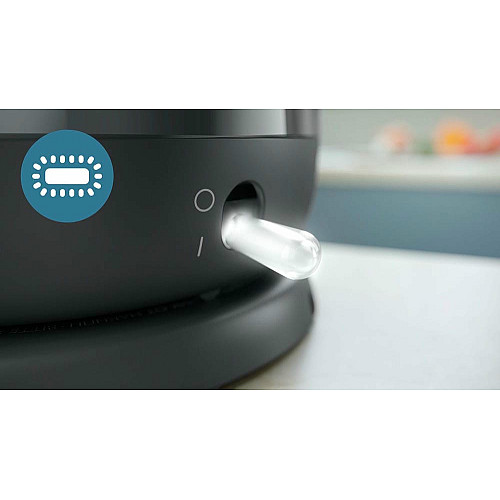 Електрочайник Philips Series 1000, 1,7л., Strix, пластик, мат, чорний