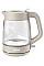 Електрочайник Tefal Morning Glass Kettle, 1.7л, скло, з підсвіткою, бежевий