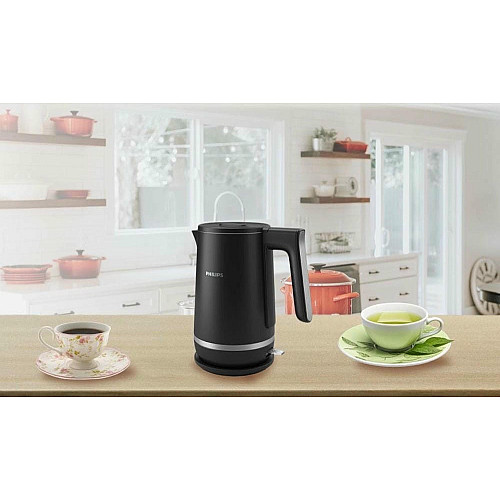 Электрочайник Philips Double Walled Kettle, 1.7л, Strix, с двойными стенками, черный
