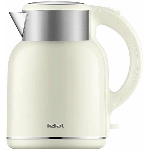 Электрочайник Tefal Thermo Protect XL, 1.9л, пластик, нержавеющая сталь, бежевый
