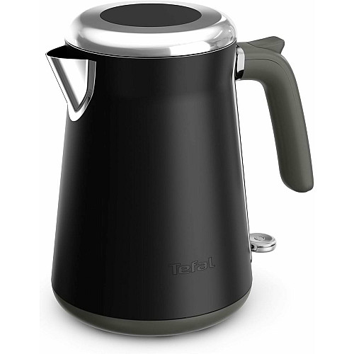 Електрочайник Tefal Collection 1.68л, Strix, нерж. сталь, чорний