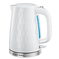 Электрочайник Russell Hobbs Honeycomb 1.7л, пластик, белый