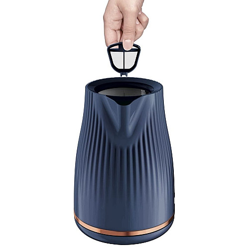 Електрочайник Tefal Loft 1.7л, Strix, пластик, синій