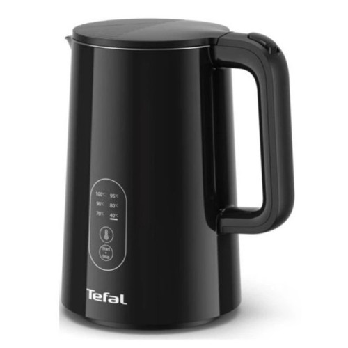 Електрочайник Tefal Thermo Protect Control 1.5л, Strix, з подвійними стінками, 6 темп.реж, чорний