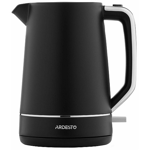 Электрочайник ARDESTO Timeless Elegance, 1.7л, Otter, пластик, черный матовый