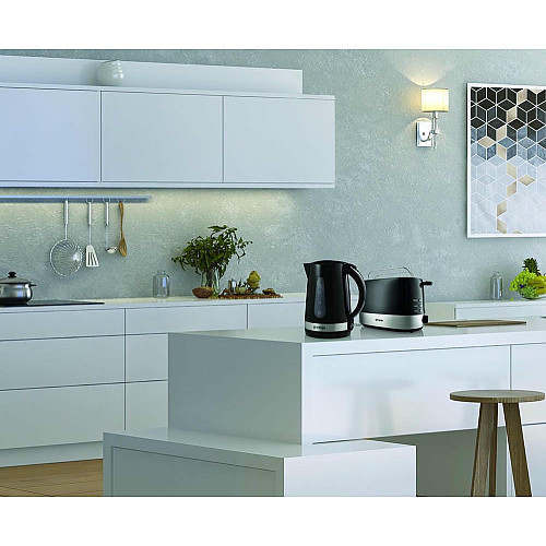 Електрочайник Gorenje, 1,7л, пластик, чорний