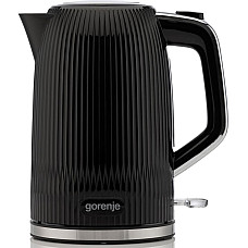 Електрочайник Gorenje 1.7л, Strix-контроль, чорний матовий