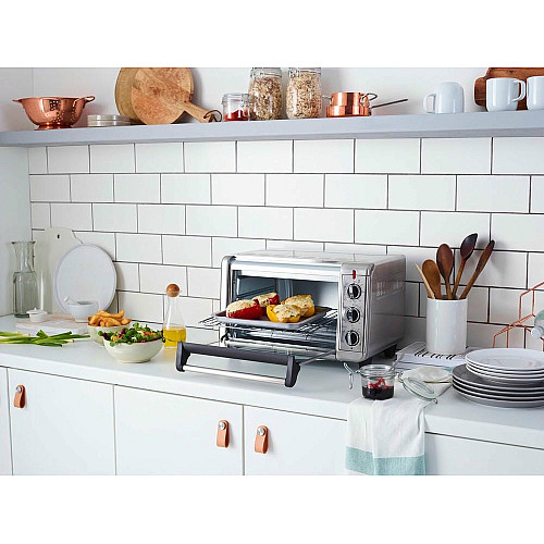 Печь электрическая Russell Hobbs Air Fry Mini Oven, 12.6л, 1500Вт, механич., гриль, конвенция, серая