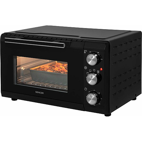 Печь электрическая Sencor SEO, 20л, 1650Вт, механич., гриль, конвенция, черная