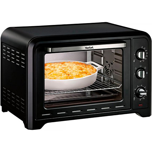 Піч електрична Tefal Optimo, 39л, 2000Вт, механіч., гриль, конвенція, підсвітка всередині, чорна