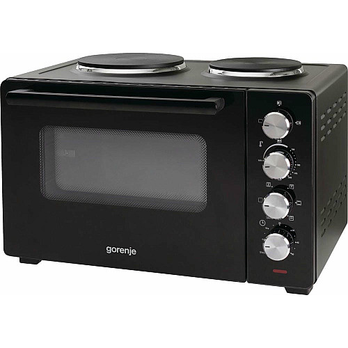 Міні піч Gorenje, 30л, 52x32х40.5см, 2 електричні конф., чорний
