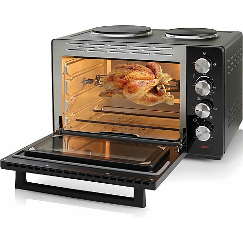 Міні піч Gorenje, 30л, 52x32х40.5см, 2 електричні конф., чорний